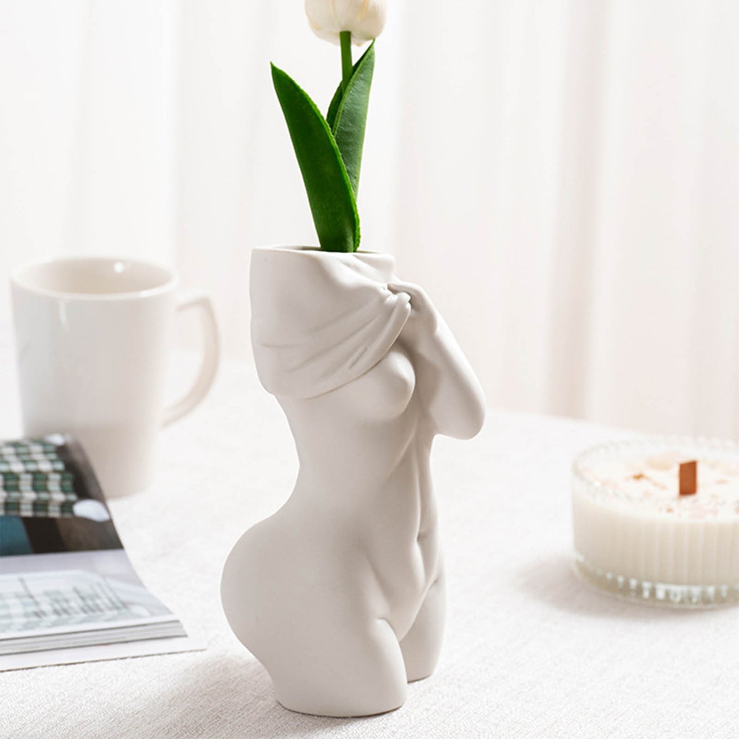 Elegant Human Ceramic Art Vases - Elevè Decor