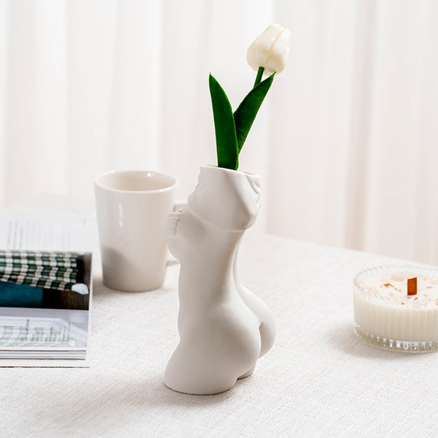 Elegant Human Ceramic Art Vases - Elevè Decor